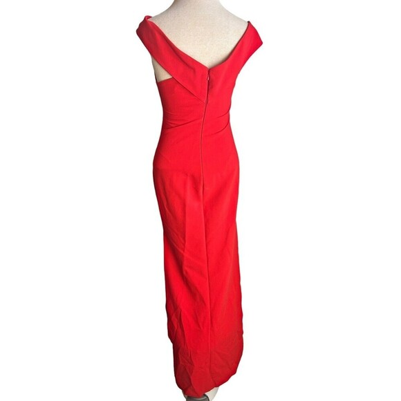 Likely Dress 4 Red Darrah Off Shoulder Long Double Slit Evening Gown Formal Maxi - Picture 6 of 8